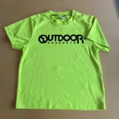 OUTDOOR PRODUCTS 蛍光グリーンイエロー Tシャツ 140