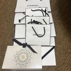 CHANELシャネルギフトボックスプレゼントラッピングBOX空箱 ショッパー