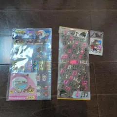 リラックマ クリアインデックスシールと音符シールセット