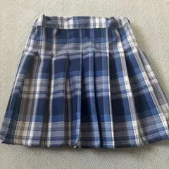 キッズ チェック柄 プリーツスカート インナーパンツ付き 140cm