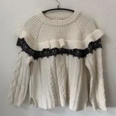 ZARA ザラキッズ セーター オフホワイト　150センチ ケーブルニット？