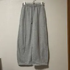 スウェットバレルレッグパンツ