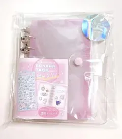 【クーリア バインダー ピンク】クーリア とうめいシールバインダー