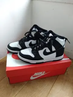 W NIKE DUNK HIGH 6 23cm ホワイト/ブラック