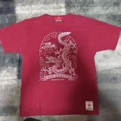 CREAM SODA ドラゴンプリント Tシャツ XL レッド