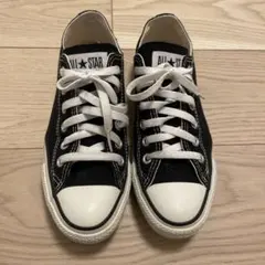 CONVERSE ブラック ローカットスニーカー 24.5cm