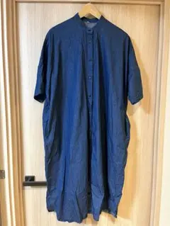 無印良品 デニムシャツワンピース　M-L
