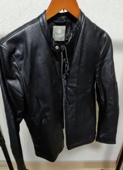 nano・universe ブラックレザージャケット