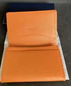 コラーレ　名刺入れ　オレンジ　新品　箱付