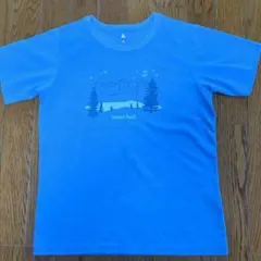 mont-bell 青 Tシャツ レディースMサイズ