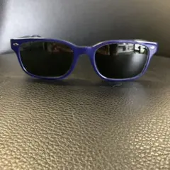 Ray-Ban レイバン　青フレーム サングラス　度なし　ケース付
