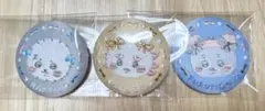 ちいかわ 刺繍缶バッジ ビスケット ３個セット 古本屋 シーサー ラッコ