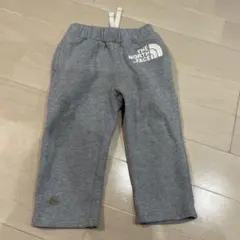 ノースフェイス スウェットパンツ 100グレー 裏起毛 ビッグロゴ