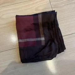 バーバリー　ハンカチ バーガンディ