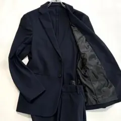 美品 現行 セオリー 高ストレッチ 洗える スーツ セットアップ S ネイビー