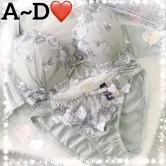 春色☘️全5色♬プリンセスローズ♥️ブラショーツセット✨ワコール系トリンプ系