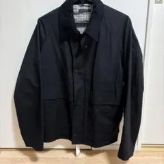 ユニクロ　メンズ　UNIQLO　美品　ユーティリティショートブルゾン　襟付き黒
