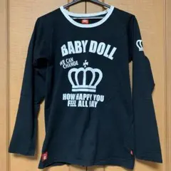 BABY DOLL ブラック長袖Tシャツ Mサイズ