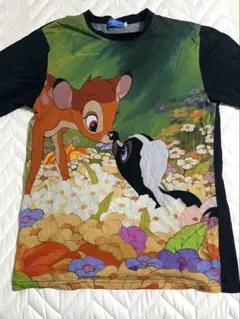 東京ディズニーリゾート購入　Tシャツ　バンビ　とんすけ ミスバニー 黒 L