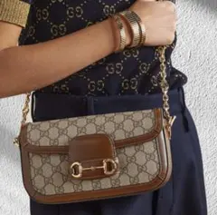 GUCCI グッチ トムフォード ホースビットハンドル ポーチ付き バッグ