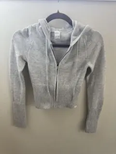 HOLLISTER グレー フード付きパーカー XS