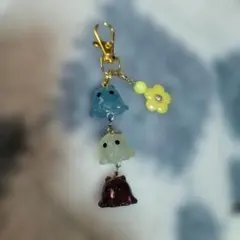 光る3連メンダコキーホルダー