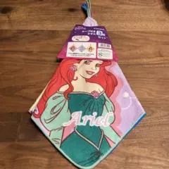 【新品・未使用】Disney ディズニープリンセス ループ付きタオル 3枚セット