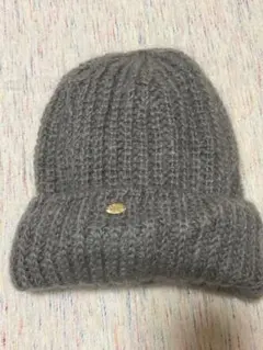 override グレー ニット帽