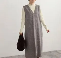 【美品】URBAN RESEARCH DOORSレディースチェック柄ワンピース