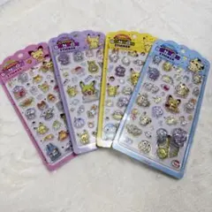 韓国限定 ポケモン ボンボンドロップシール 4枚セット