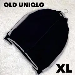 美品 OLD UNIQLO ユニクロ トラックジャケット ジャージ ブラックXL