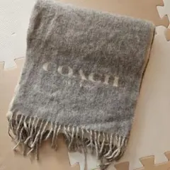 COACH グレー マフラー♡ほぼ未使用品♡