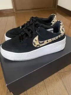 ナイキ エアフォース1 セージ ロー ブラック レオパード W