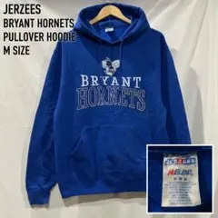 US古着 ジャージーズ ブライアント・ホーネッツ プルオーバーパーカー 青⁠