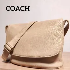 オールドコーチ　ソノマコレクション　ショルダーバッグ　斜め掛け　シボ革　ベージュ 希少色 COACH オールドコーチ ショルダーバッグ 斜め掛け ソノマ