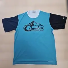 Columbia メッシュTシャツ ターコイズ/ネイビーのサムネイル