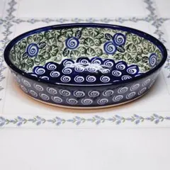 美品︎✦︎オーバルディッシュ/オーブン皿︎✦︎ポーリッシュポタリーのサムネイル