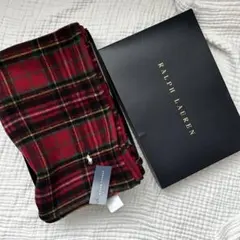 新品 RALPH LAUREN ラルフローレン チェック柄 膝掛け ブランケット