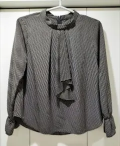 新品未使用　SHIPS シップス ドット 水玉 ブラウス シャツ ボウタイ