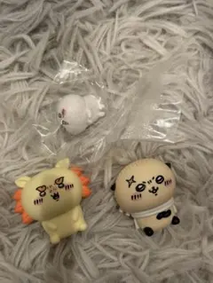 【匿名配送】　ちいかわ　ソフビパペットマスコット シーサー　ラッコ　3點 セット