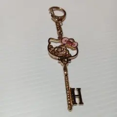 レア ハローキティ 鍵 イニシャル キーホルダー H