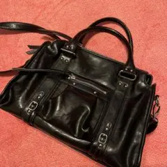 美品❗️JEANASIS ショルダーバッグ ブラックのサムネイル