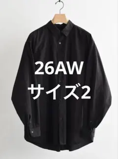 COMOLI コモリ 長袖シャツ ブラック サイズ2 - メルカリ