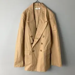 moussy（2サイズ）テーラードジャケット/ブラウン/コットン/ベージュのサムネイル