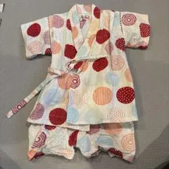 水玉模様 甚平 80