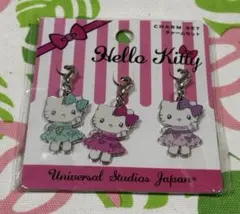 USJ限定　キティちゃん　チャームセット　リボン　2017年　ドレス　ユニバ