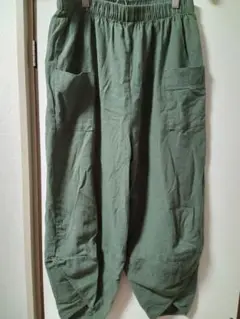 オリーブグリーン サルエルパンツ