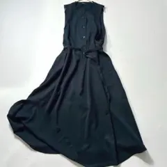大きいサイズ】ポールスミス ソフトライトジョーゼットワンピース 黒