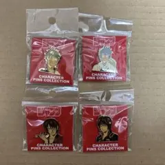 銀魂　キャラクターピンズコレクション 4種セット　 ジャンプショップ限定
