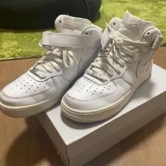 タイムセールNike Air Force 1 ホワイト ミッド